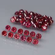 Premium diamond cut 6.65ct Rhodolite Garnet set