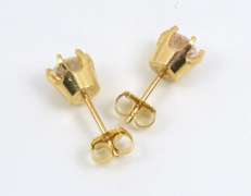 Sparkling CZ Stud Earrings