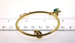Adorable 18kt Bangle Charm Bracelet