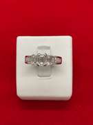 14K WHITE GOLD AND DIAMOND BAND