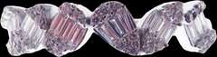 Leaning Six Diamond Cluster Set 18k White Gold Ring