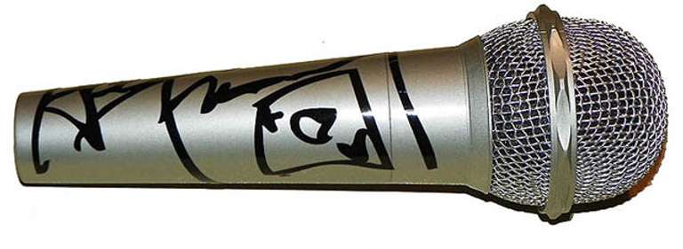 Ace Frehley Autographed Signed Facsimile Microphone