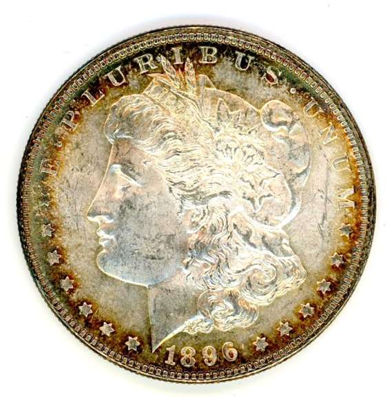 Brilliant Uncirculated 1896 Morgan Silver Dollar