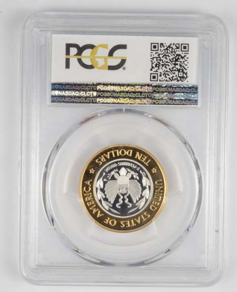PR70 DCAM 2000-W $10 Library Of Congress Bimetallic - Graded PCGS