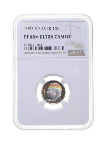 PF68* UCAM 1993-S Roosevelt Dime - Silver - Graded NGC