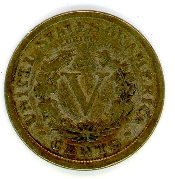 1889 Liberty 'V' Nickel