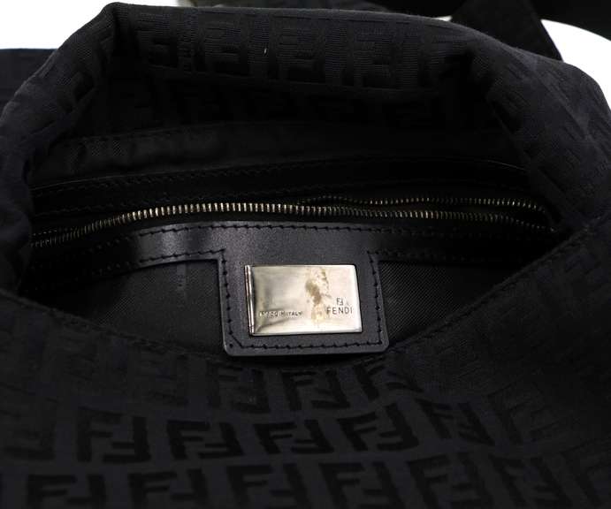 Fendi Zucchina Mamma Canvas Shoulder Bag