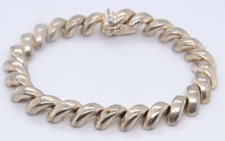 Vintage Italian Sterling Silver Bracelet