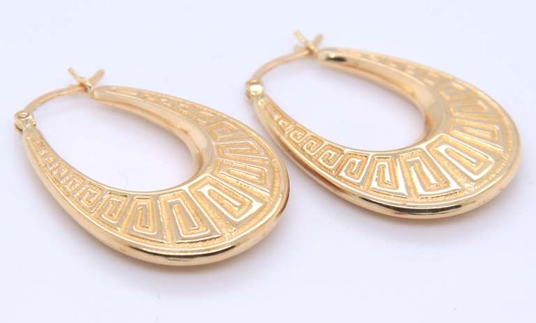 Favorite Yellow Gold Greek Key Earrings