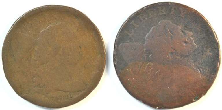 Lower end Scarce 1794 & 1795 Liberty Cap Large Cents