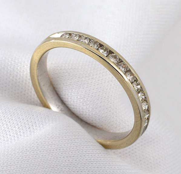 Practical 18k WG Channel Set Diamond Band