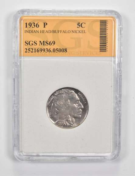 1936-P Indian Head Buffalo Nickel