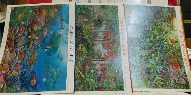 Stamps: 6 sheets,Nature of America $21.90