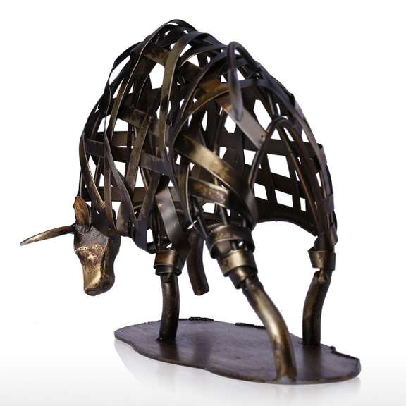 Charging Bull Metat Craft Office Desktop Decor