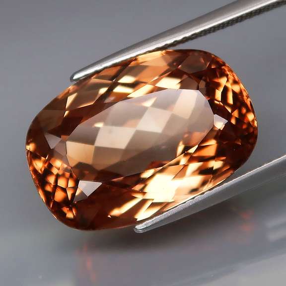Stunning 25.07ct cushion cut Imperial Topaz
