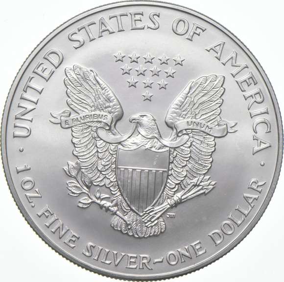 2000 American Silver Eagle - Struck Through ERORR REV