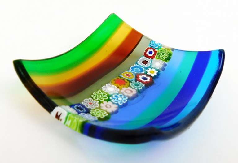 Italian Murano Small Art Glass Dish