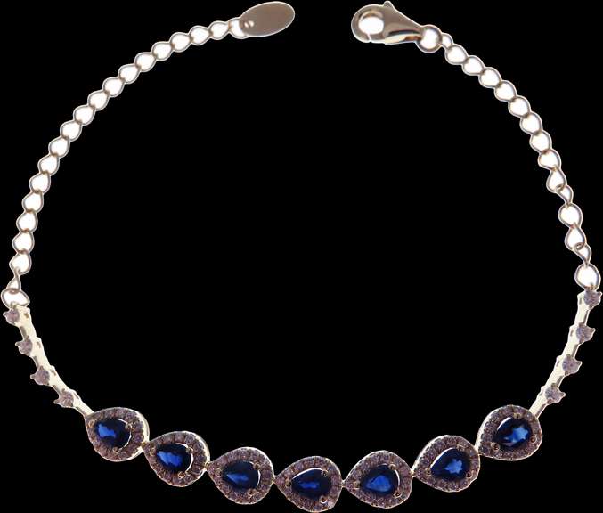 Ravishing 18kt Yellow Gold Saphire and Diamond Bracelet