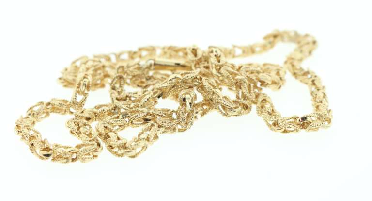 Sparkling 14k Handmade Gold Chain