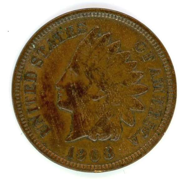 Very Nice 1908 Indian Head Cent