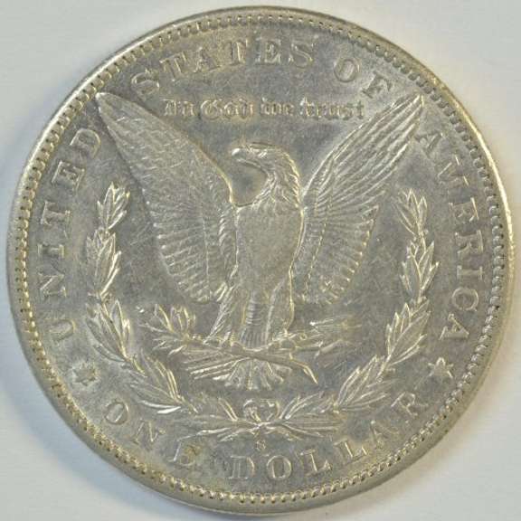 Very pretty near Mint 1898-S Morgan Silver Dollar. Key date