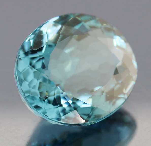 34.99ct top blue green hue created Amethyst