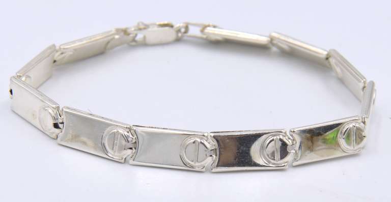 Group Lot of 2 Vintage Sterling Silver Bracelets and Necklace