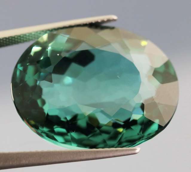 Designer 38.39ct blue green Hydrothermal Quartz