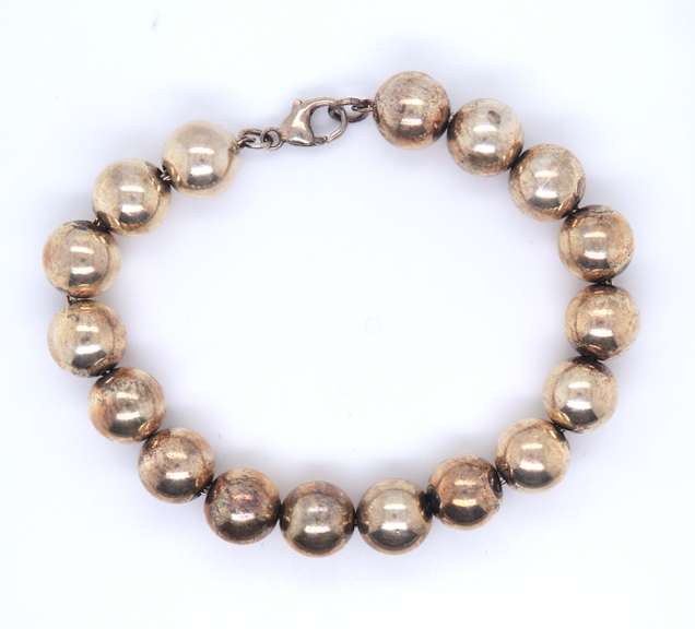 Vintage Sterling Silver Ball Bracelet