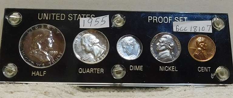 1955 PROOF Set GEM custom plastic holder
