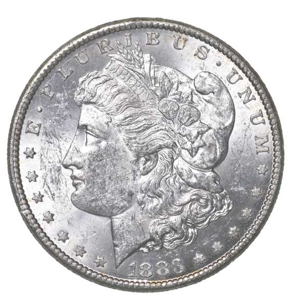1883-CC Morgan Silver Dollar