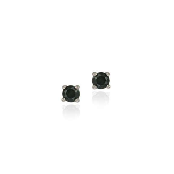 Sterling Silver Genuine Sapphire 4mm Round Stud Earrings - September Birthstone