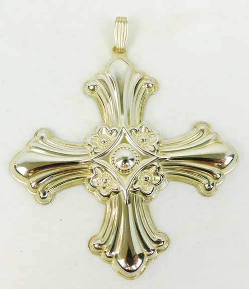 1985 Reed & Barton Sterling Christmas Cross w/Box