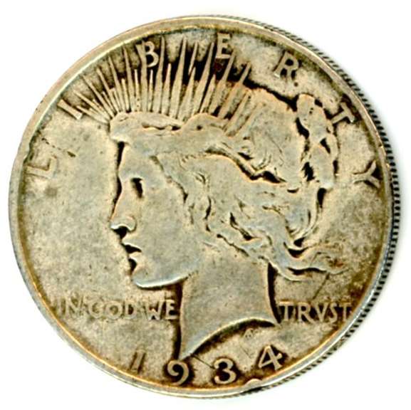 1934-D Peace Silver Dollar