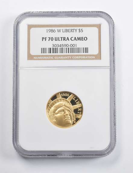 PF70 UCAM 1986-W $5 Statue Of Liberty Commemorative Coin NGC