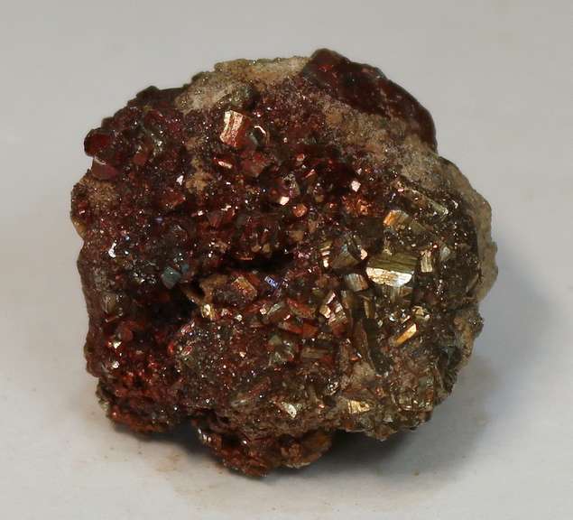 Battling hues! 160ct natural Pyrite in matrix