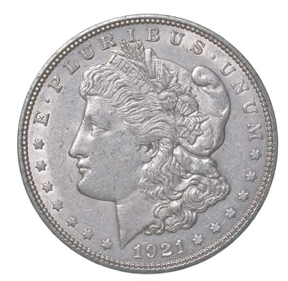 1921-D Morgan Silver Dollar Rainbow Toned