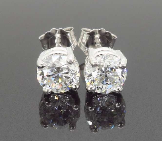 Certified Diamond Stud Earrings