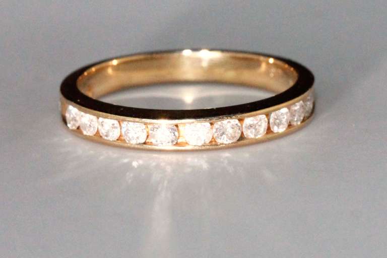 Sparking Natural Diamond Band in 10k