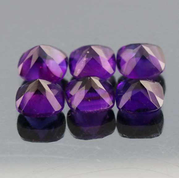 Glittering 12.25ct 8mm real Brazilian Amethyst set