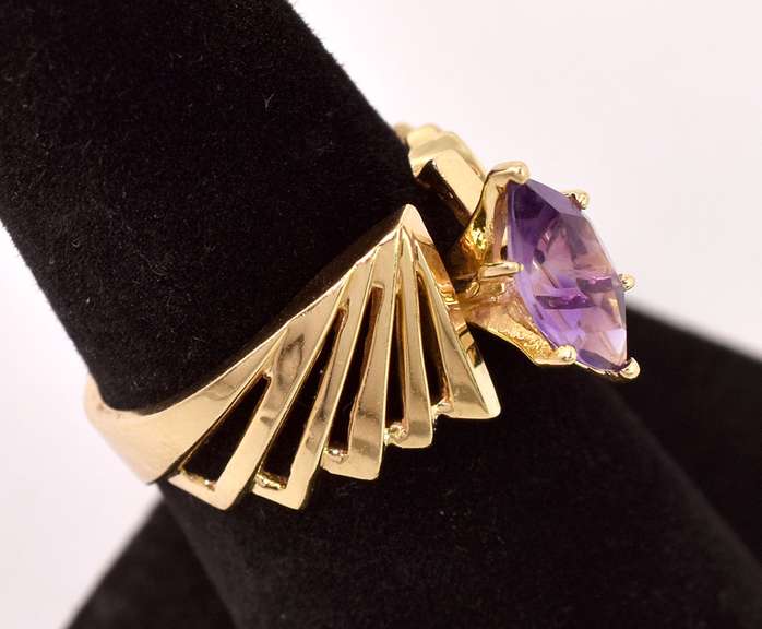 Darling Amethyst Ring in 14K Yellow Gold