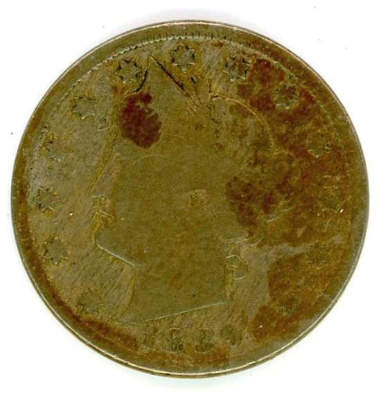 1889 Liberty 'V' Nickel
