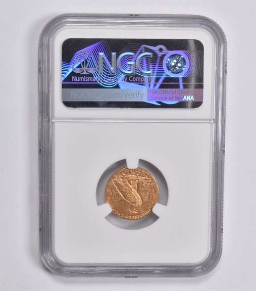 MS61 1910 $2.50 Indian Head Gold Quarter Eagle NGC