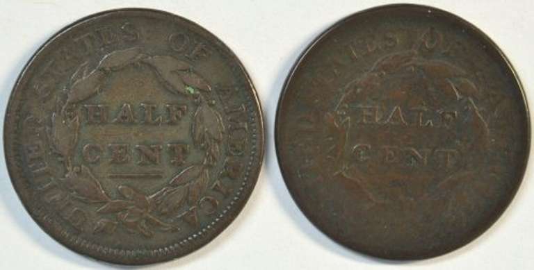 1809 & 1809/6 Classic Head Half Cents