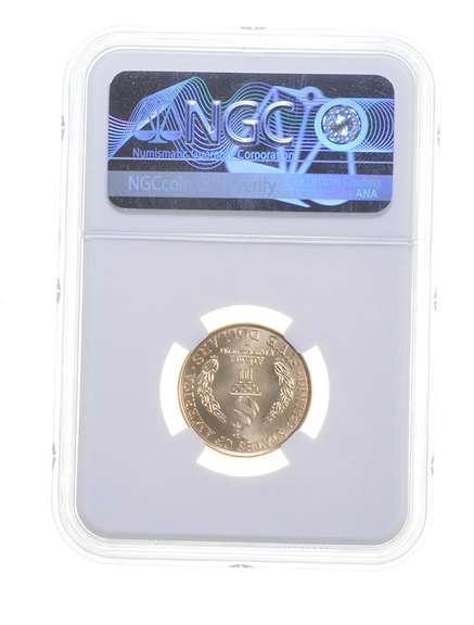 MS70 1996-W $5 Olympics - Flag Bearer - Gold Commemorative - NGC