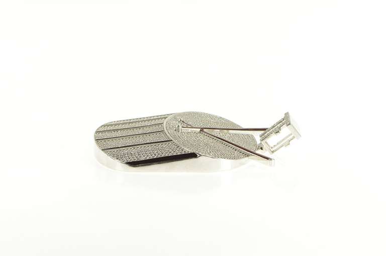 Sterling Silver TF Pave Snare Drum Line Marching Band Pendant
