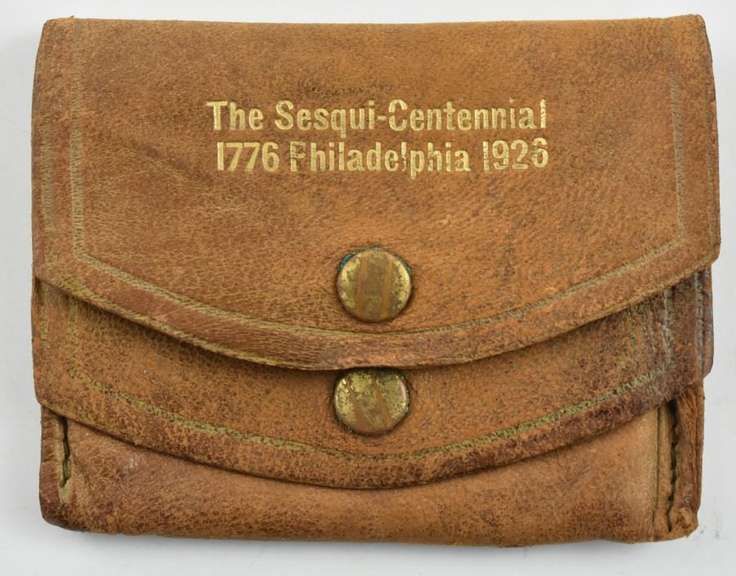 The Sesqui-Centennial 1776 Philadelphia 1926 Leather Coin Satchel