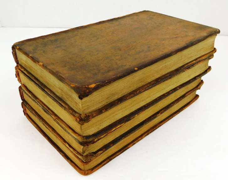1786 - 4 Volume Set, The Observer Antique Leather Books