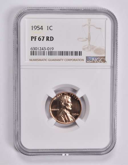 PF67 RD 1953 Lincoln Wheat Cent NGC