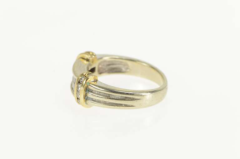 14K Yellow Gold 0.46 Ctw Princess Diamond Squared Channel Ring
